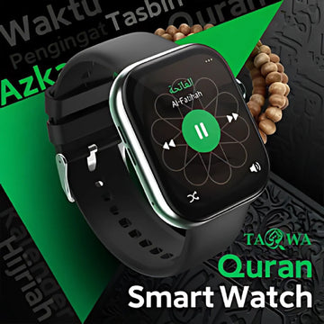 TAQWA Al-Quran Smartwatch with 2" HD Display & Health Monitoring